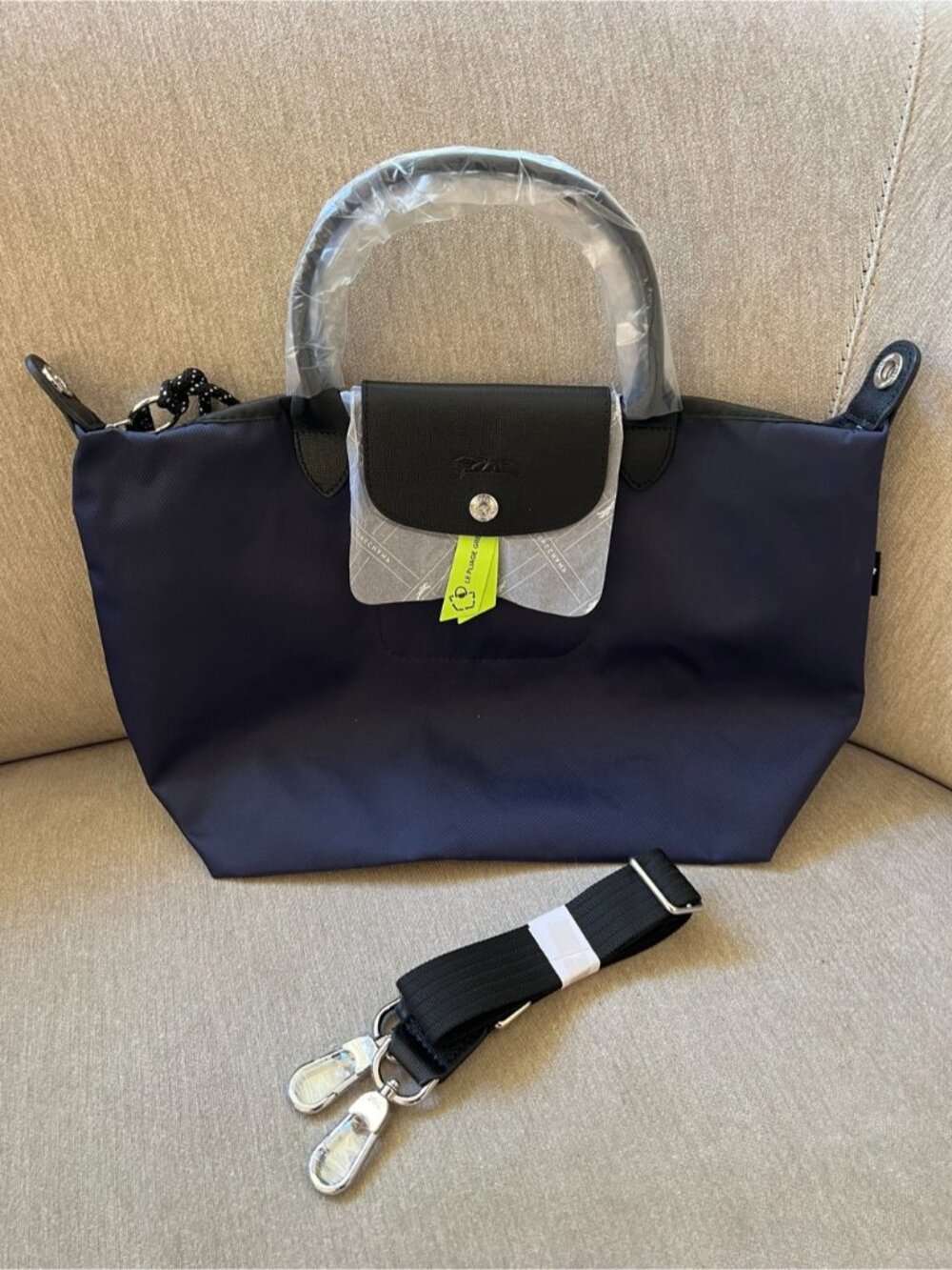 Longchamp LE PLIAGE ENERGY S HANDBAG Navy - Recycled canvas
